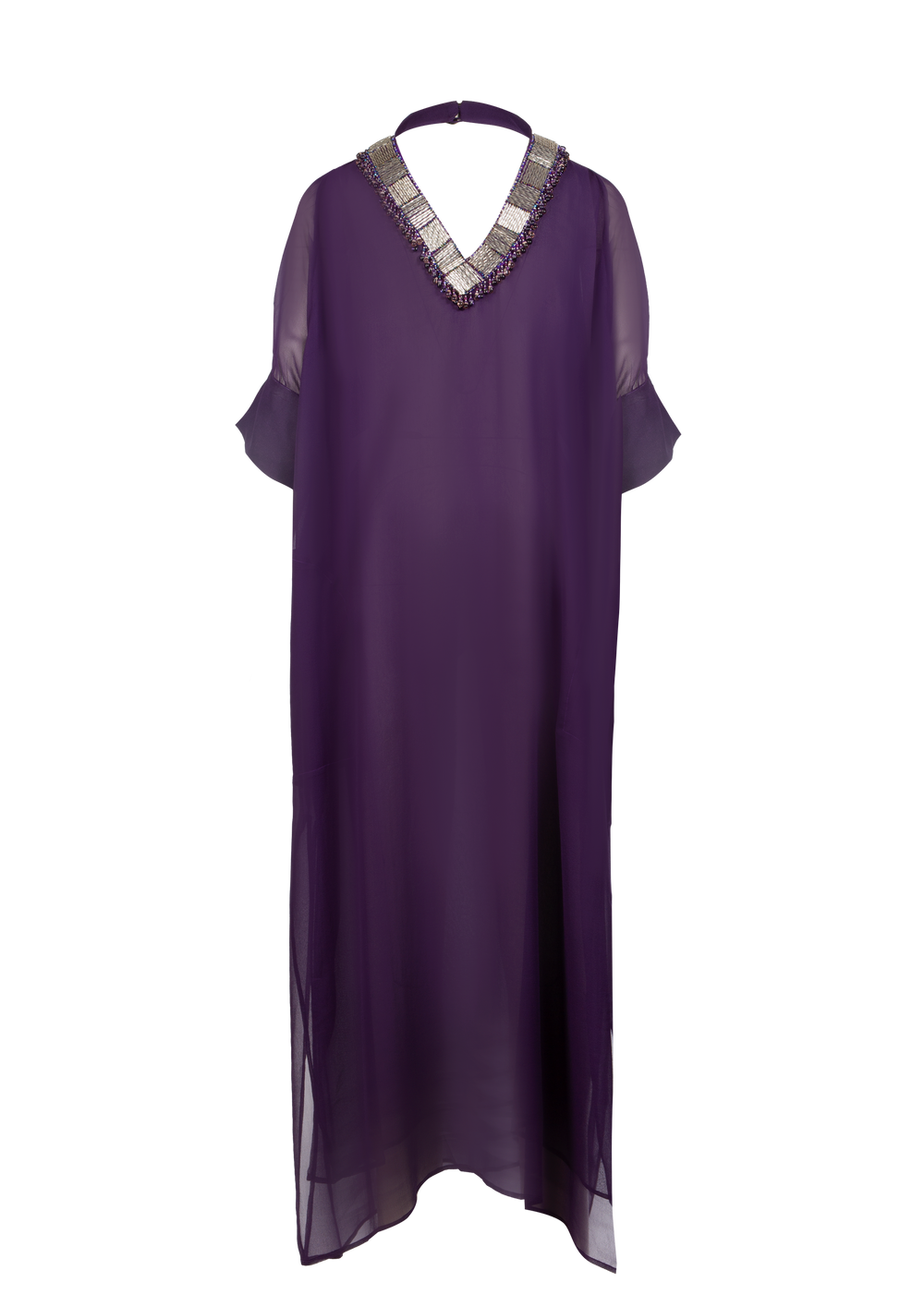 Purple Silk Chiffon Dress – Atelier Pichita