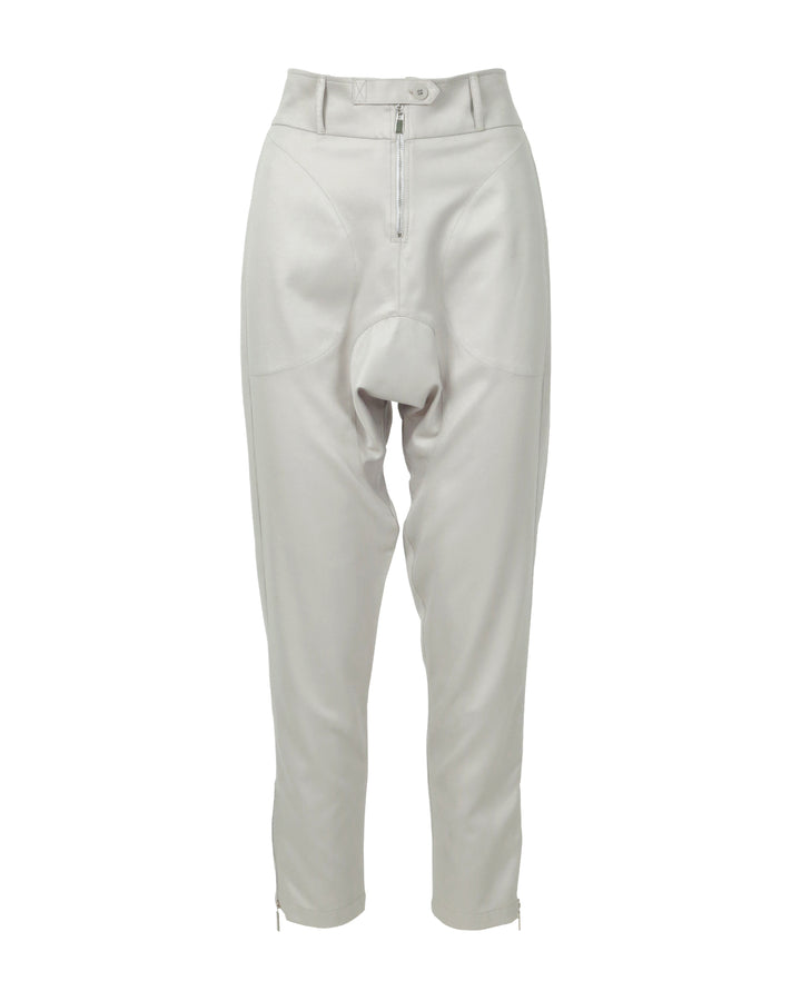 High-Rise Light Grey Tapered Ankle Men's Lounge Pants