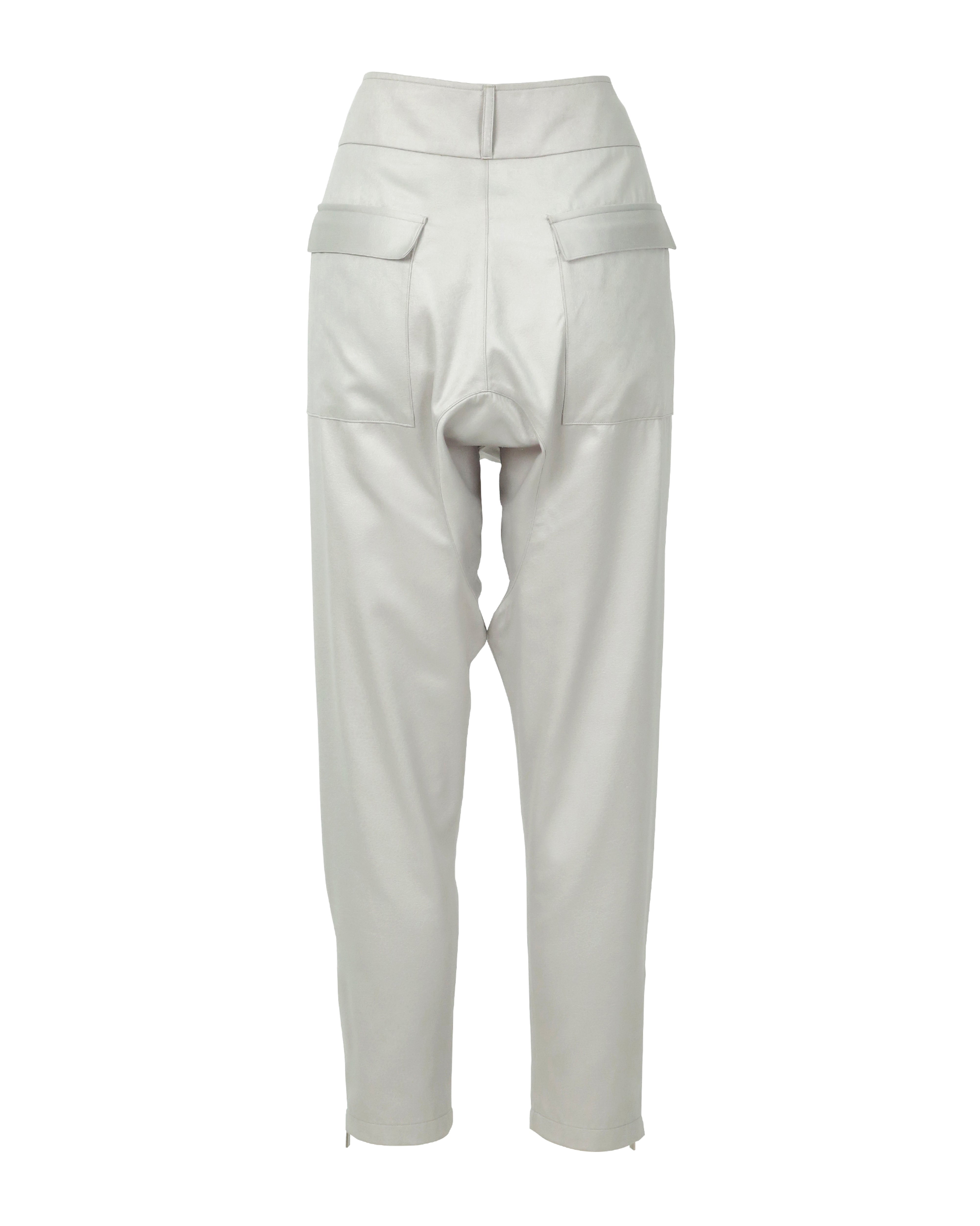 High-Rise Light Grey Ankle Men's Pants – Atelier Pichita